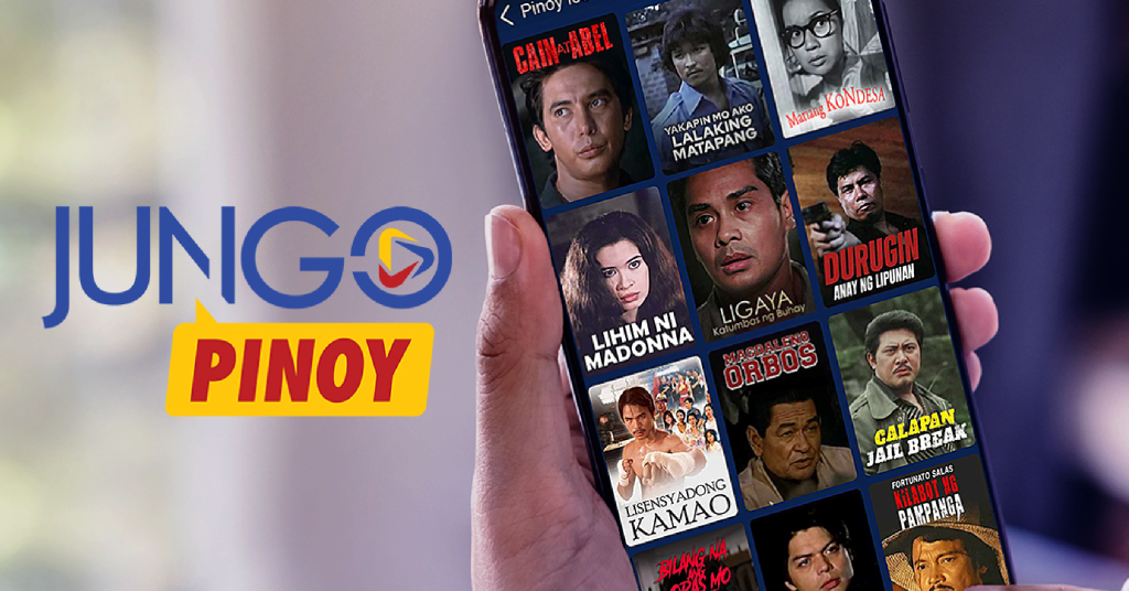 Phone screen with Jungo Pinoy app open