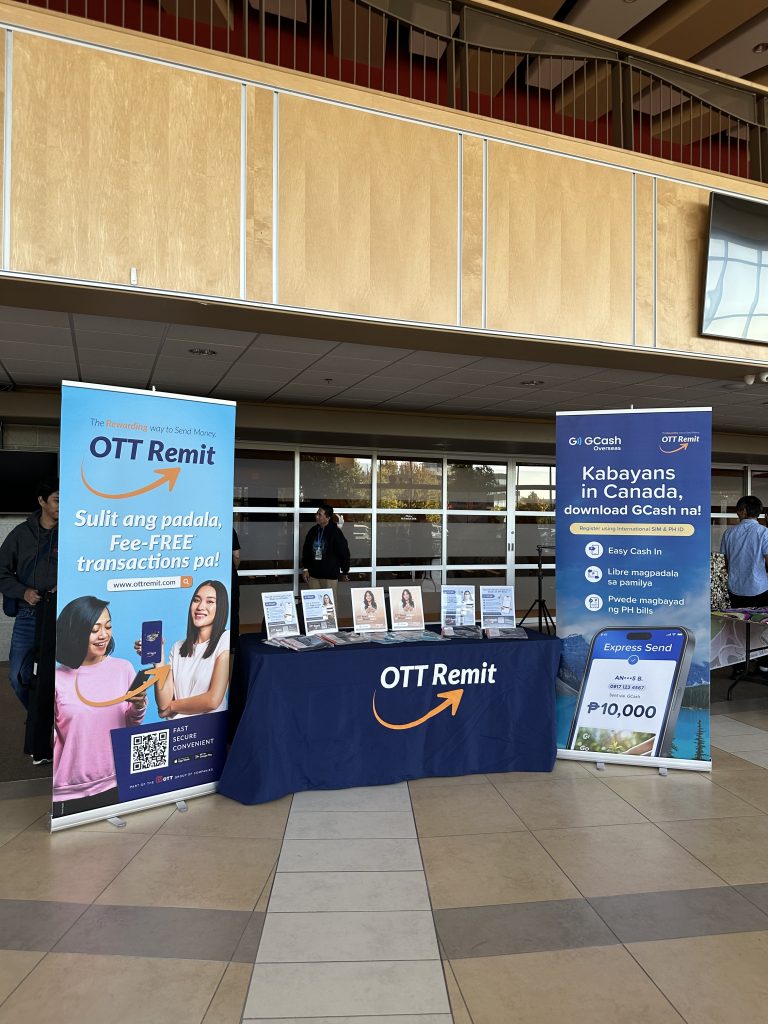 OTT Remit booth at Filipino concert in Toronto