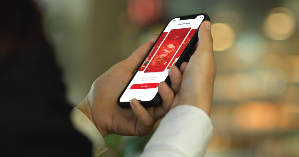 Person holding their smartphone with OTT Remit app open